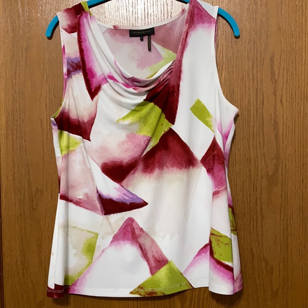 Donna Karan blouse multi color